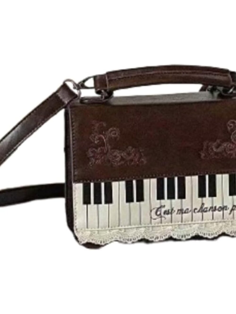 Y2K Vintage Grunge Piano Purse Women Emo Gothic Handbags Shoulder Funky 2000s Al